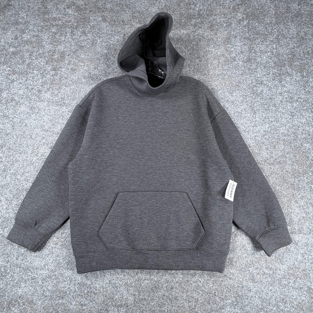 Old Navy Active Bounce Hoodie Boys XL 14-16 Gray Fleece‎ Oversized Pullover